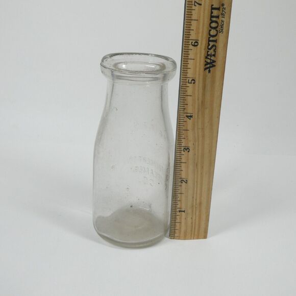 Bremerton Creamery Co. Milk Bottle Half Pint Clear Glass Vintage Embossed WA - Picture 16 of 16